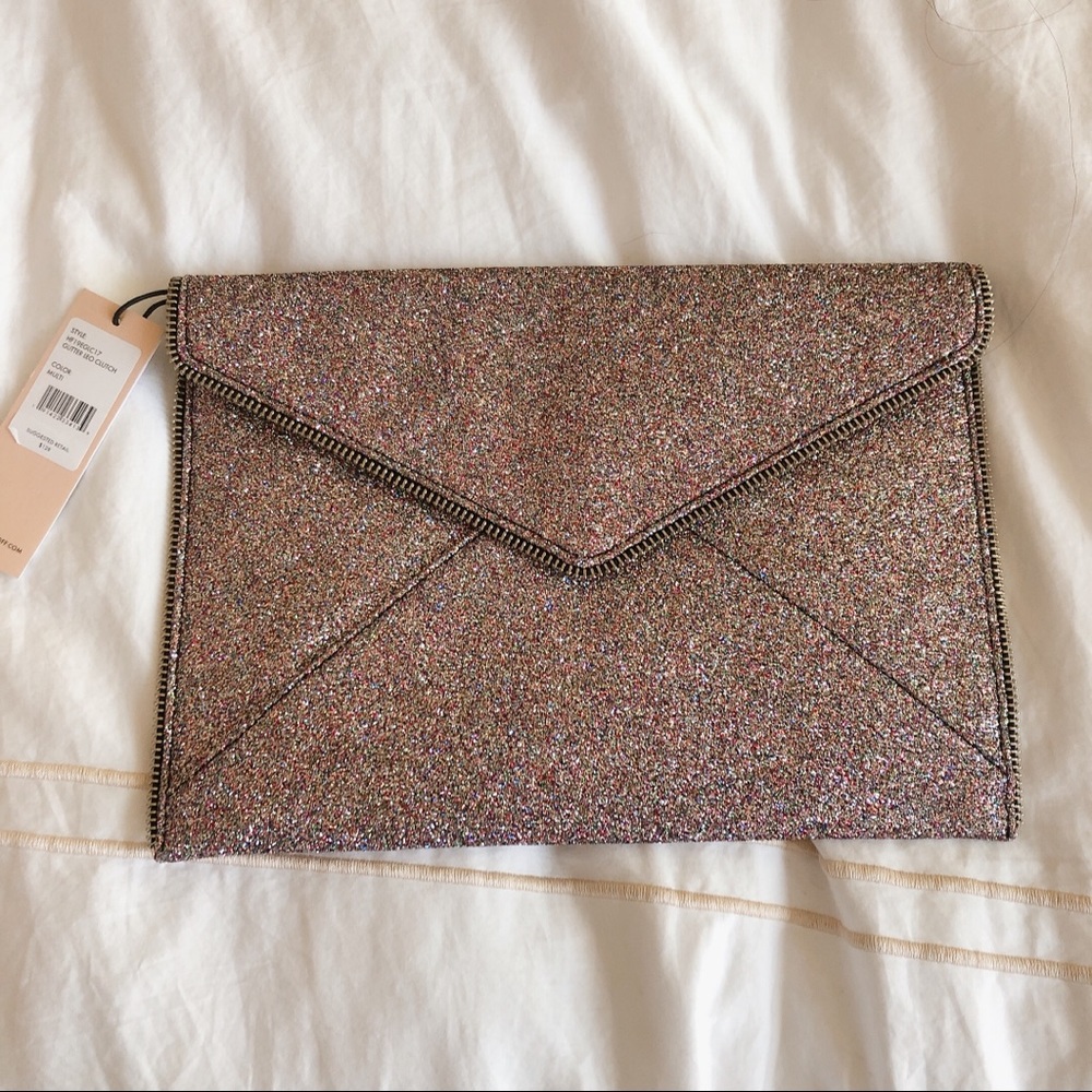 Rebecca Minkoff Glitter Clutch NWT